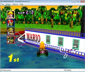 Mario Kart 64 Gameplay D.K's Jungle Parkway