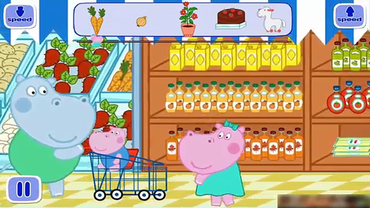 Hippo Pepa en francais - Le supermarche