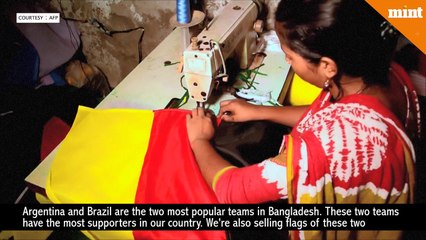World Cup fever causes sleepless nights for Bangladesh flagmakers