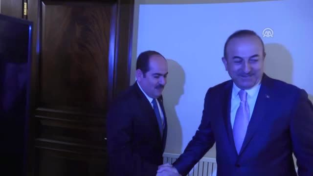 Dışişleri Çavuşoğlu, Suriye Ulusal Koalisyonu Başkanı Mustafa'yı Kabul Etti