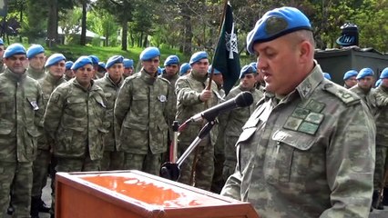 Şehit korucular için uğurlama töreni