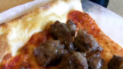 Louie & Ernie's - Sausage Slice - and that's my lunch