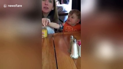 US baby has the best reaction to drinking orange juice for first time
