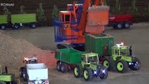 RC Excavator Bucyrus 495 HR  Trors at work Mining Shovel Bagger ♦ Feldtage Bocholt 2016