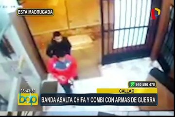 Capturan a banda que asaltó chifa y combi en el Callao