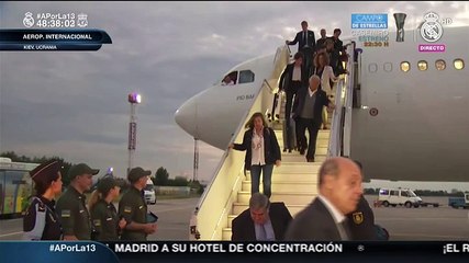 El Real Madrid aterriza en Kiev para la final de Champions