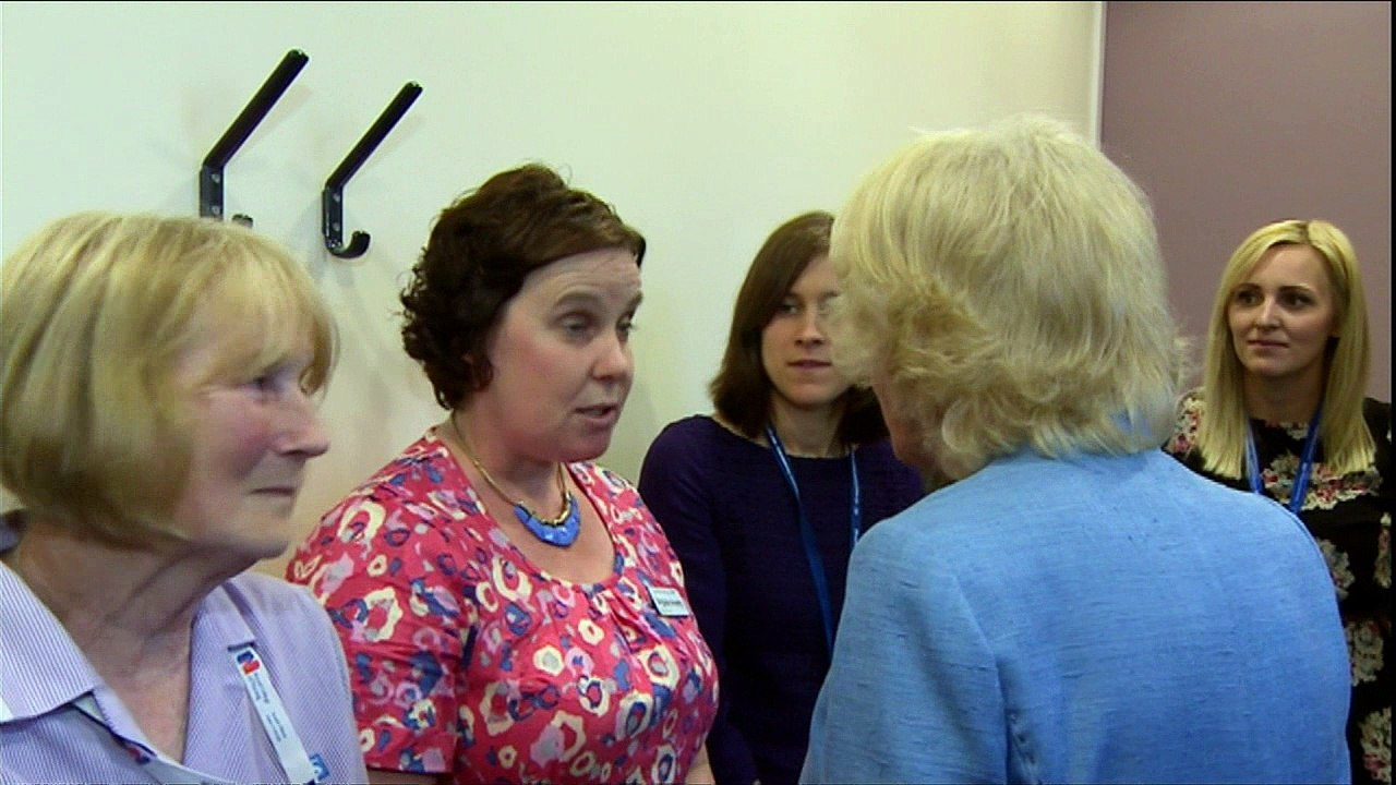 The Duchess of Cornwall visits Gloucestershire Royal Hospital