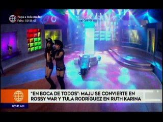 Maju se convierte en Rossy War y Tula en Ruth Karina