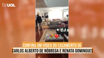 Confira vídeo do casamento de Carlos Alberto de Nóbrega e Renata Domingues