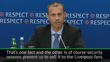 UEFA won't sell unused Real Madrid tickets to Liverpool fans due to 'security risk'