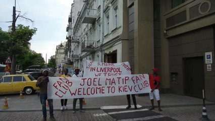 Liverpool's global fanbase greet their heroes in Kiev
