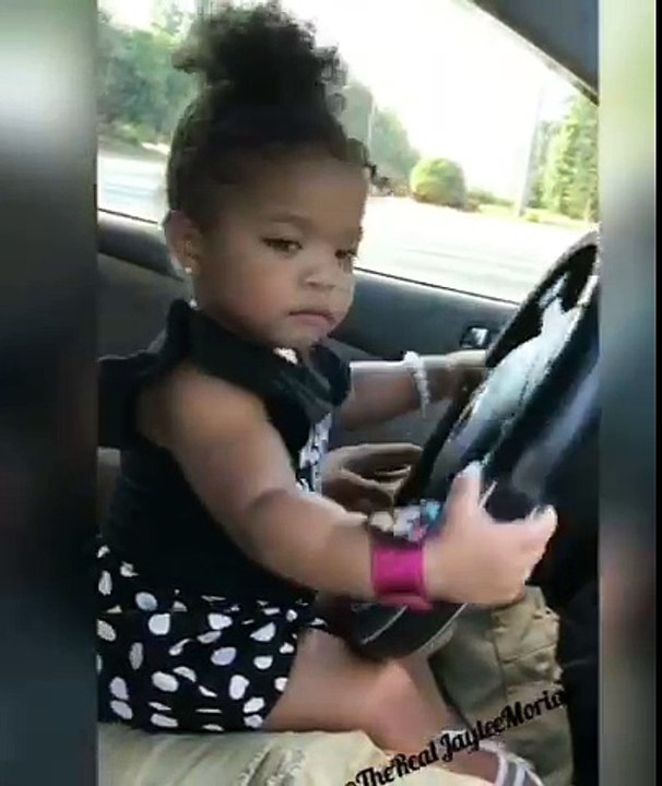 When you have a 1 year old who tries to be cute while driving.