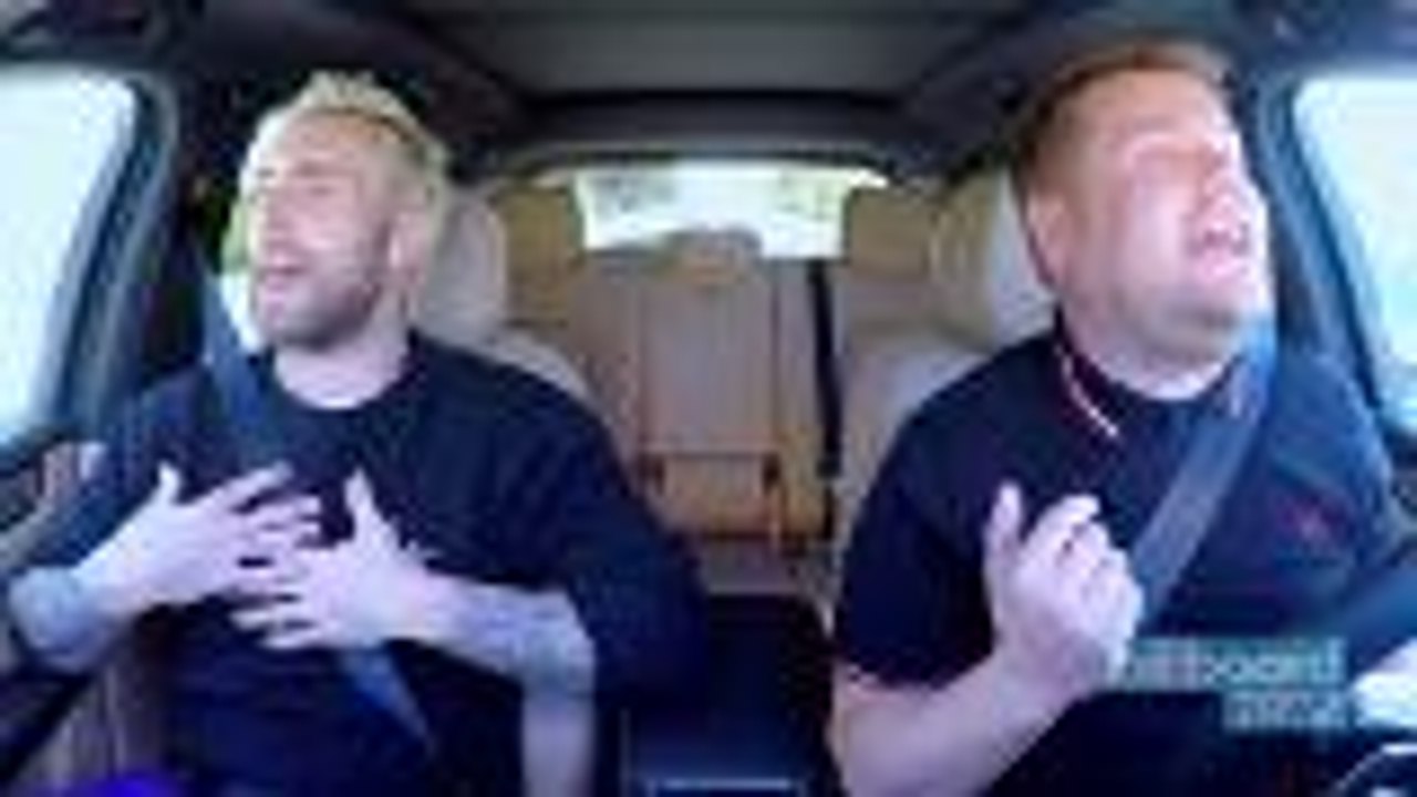 Adam Levine & James Corden Get Pulled Over By Cop in 'Carpool Karaoke' Preview | Billboard News