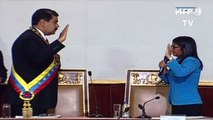 Maduro juró como presidente reelecto