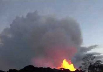 Multiple Timelapses Of Steam Volcano Lava And Waterspouts