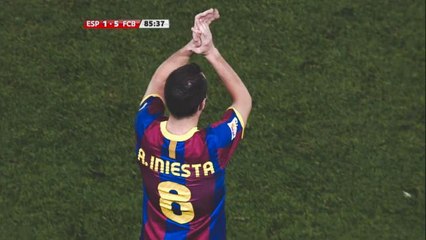 Iniesta's best standing ovations in La Liga