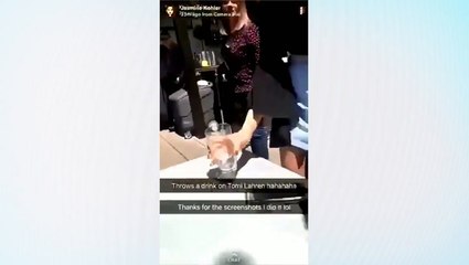 Tomi Lahren SPRAYED WITH WATER At Brunch