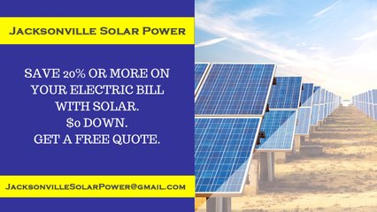 Affordable Solar Energy Jacksonville FL - Jacksonville Solar Energy Costs