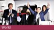 Trump greets released North Korean detainees