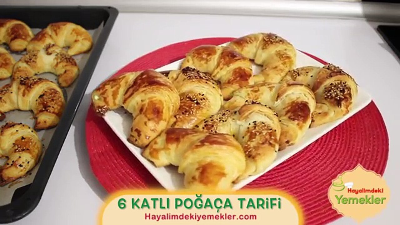 6 Katlı Poğaça Tarifi /Pamuk Katmer Poğaça Nasıl Yapılır / Hayalimdeki Yemekler