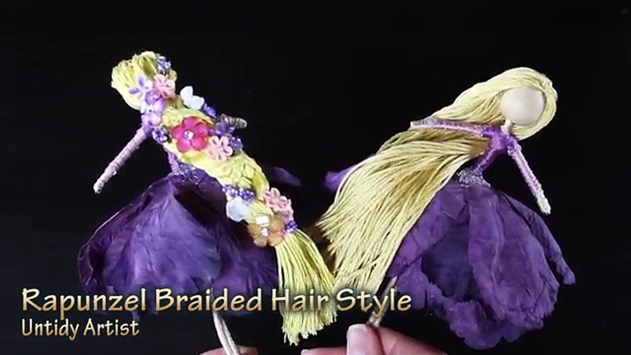 DIY Rapunzels Braided Hair How To Make Rapunzels Hair For A Fairy Doll ...