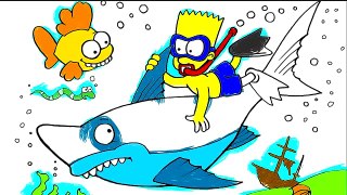 The Simpsons Coloring For Children - The Simpsons Coloring for kids
