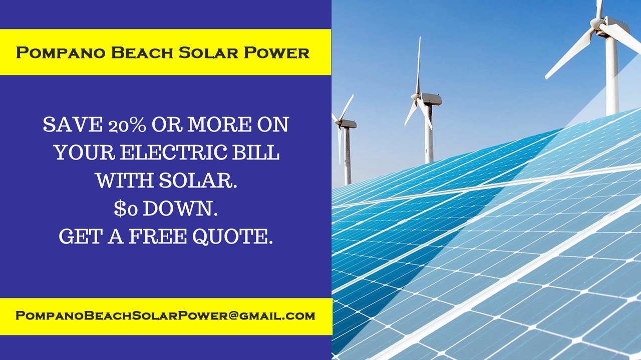Affordable Solar Energy Pompano Beach FL - Pompano Beach Solar Energy Costs