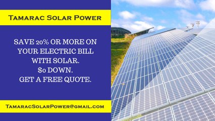Affordable Solar Energy Tamarac FL - Tamarac Solar Energy Costs