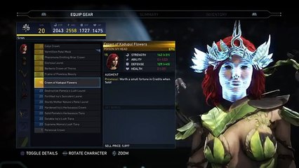 Injustice 2 Poison Ivy Gear Showcase