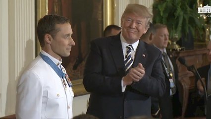 President Trump Awards America's Greatest Honor To A Navy Seal