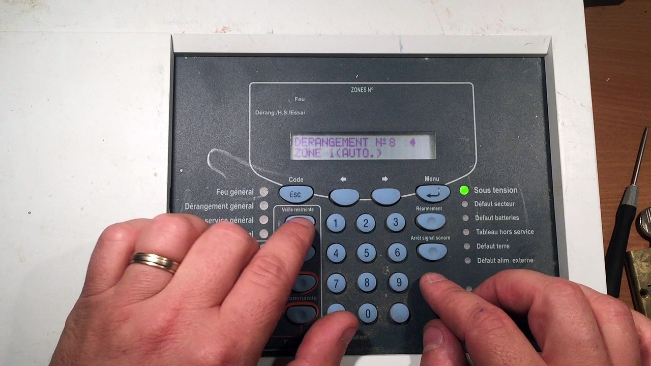 TEST code Centrale ESSER ECS80-4