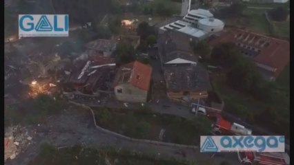 Así quedó Tui tras la explosión de un almacen de material pirotécnico