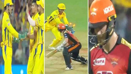 IPL 2018 FINAL: MS Dhoni lightning fast stumping, Kane Williamson OUT for 47 | वनइंडिया हिंदी