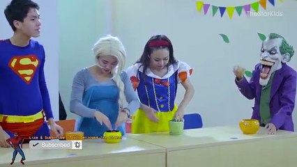 Frozen Elsa & Superman GO BACK TO SCHOOL - Spiderman Teacher vs BAD JOKER and Snow White Superhero