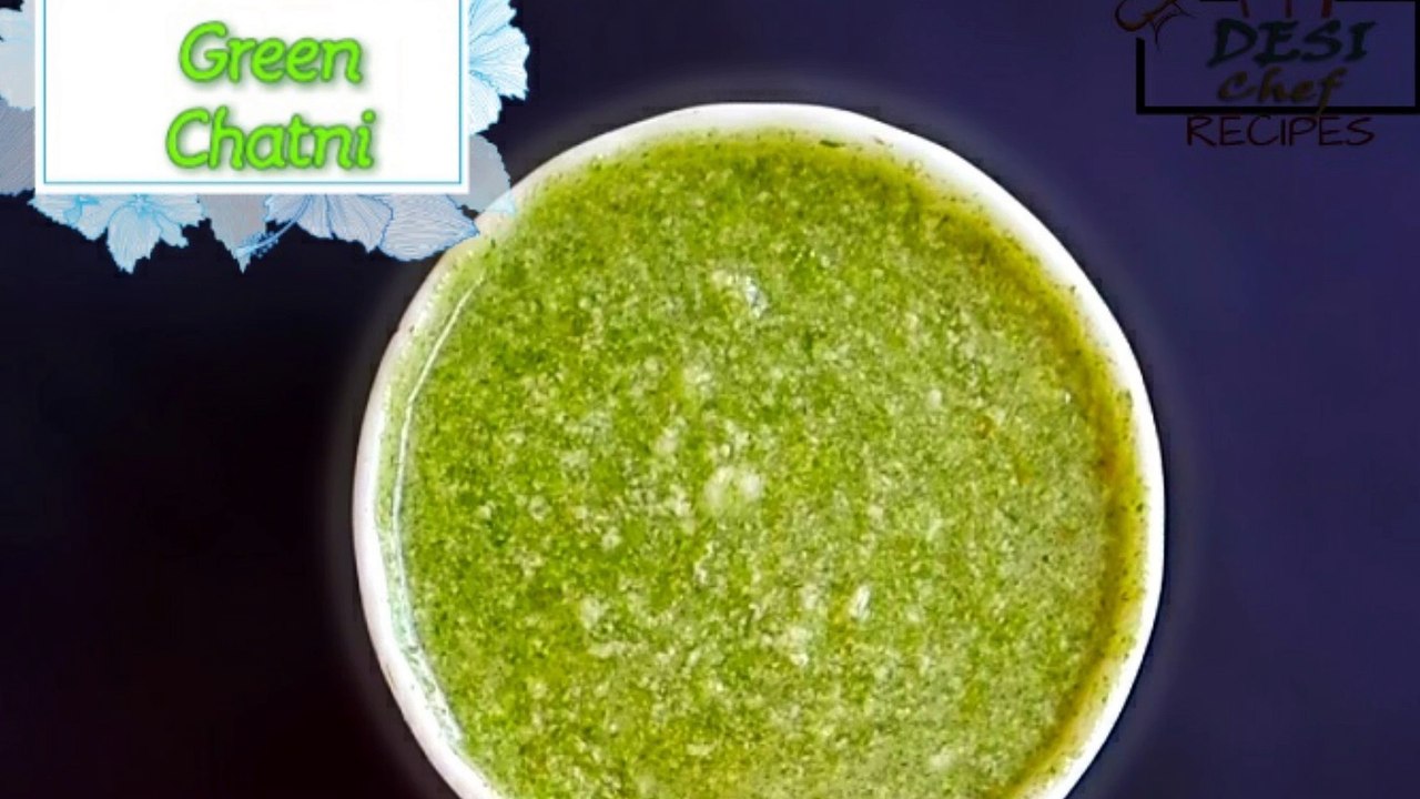 HOME MADE HARI CHETNI RECIPE / HOW TO MAKE SPECIAL TASTY GREEN SAUCE - RAMAZAN SPECIAL