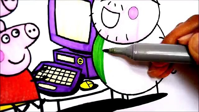 PEPPA PIG Coloring Book Pages Kids Fun Art Activities Disney Brilliant Color Videos