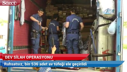 Konya’da dev silah operasyonu