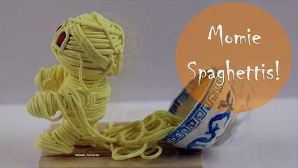 Halloween: Momie Spaghettis (Pâte Polymère).