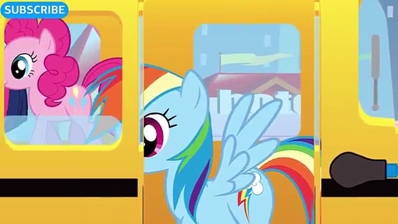 MLP My Little Pony Cartoon Wheels on The Bus Song