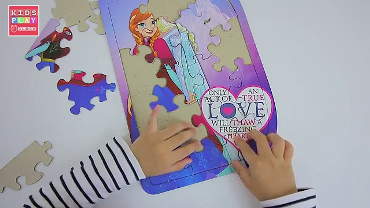 Princess Anna and Elsa - Disney Frozen Elsa Puzzle | Playtime with Elise | Kids Play OClock