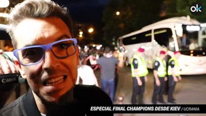 Lío entre aficionados a la llegada del Real Madrid a su hotel