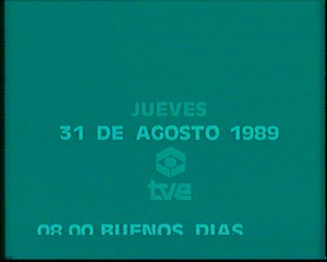 TVE 1 - Cierre de emisión y avance de programación (30-8-1989)