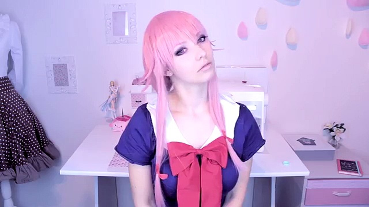 ☆ Yuno Gasai Cosplay Makeup Tutorial Mirai Nikki 未来日記 我妻 由乃 ☆