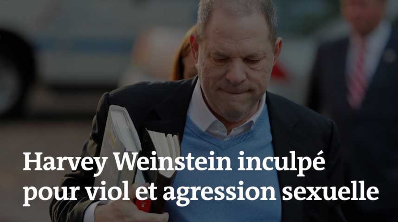 Vidéo : Harvey Weinstein inculpé pour viol et agression sexuelle