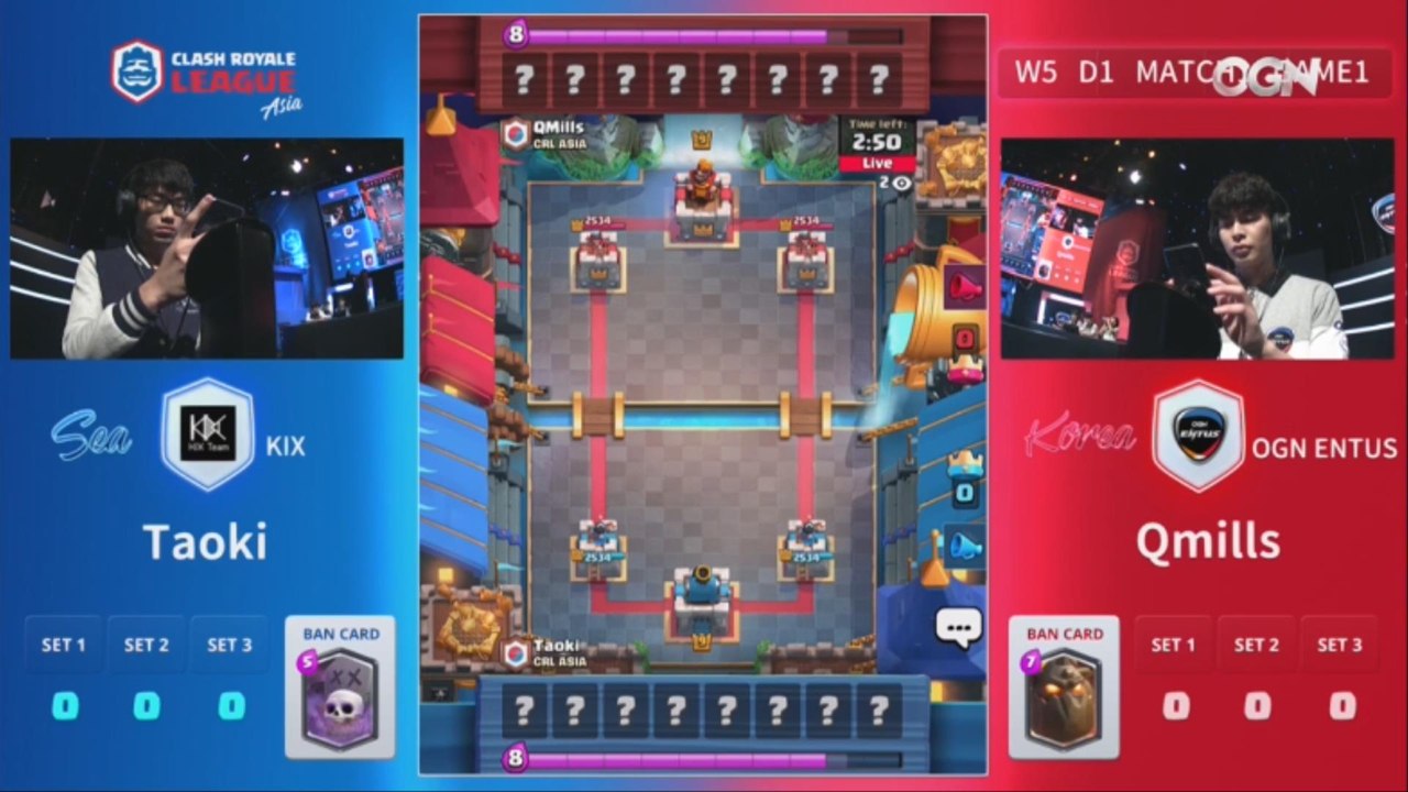 [Match 1] KIX vs OGN ENTUS 180525 - 클래시 로얄 리그 아...
