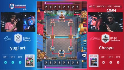 [Match 2] Chaos Theory vs OP.GG Skeleton 180525 - 클래시 로얄 리그 아시아 (CRL)