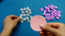 How to make kanzashi flower, Diy ribbon flowers, Kanzashi flores de cinta