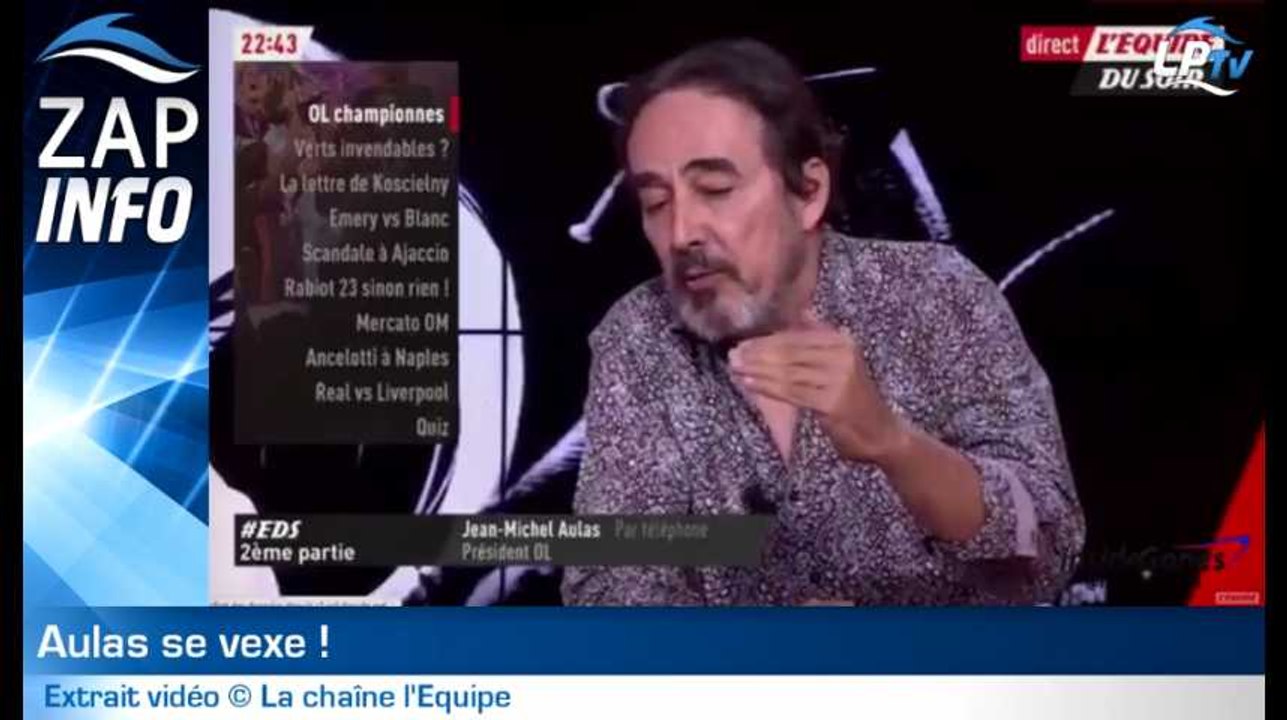 Zap : quand Didier Roustan remet en place Jean-Michel Aulas !