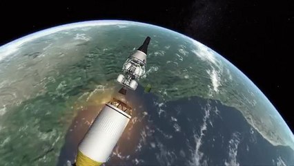 Kerbal Space Program - Gemini Lunar Surface Rescue Spacecraft - RSS