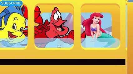 Disney LITTLE MERMAID WHEELS ON THE BUS SONG - Princess Ariel Disney Princesses